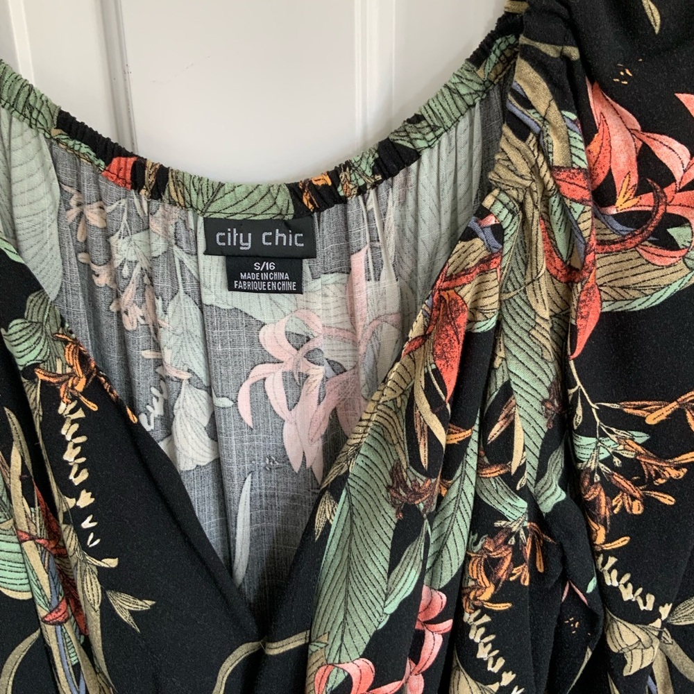 City Chic Floral Dress